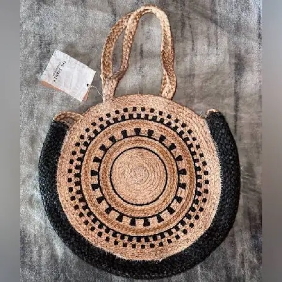 The Shanty Corporation Moroccan Round Bag (with crossbody) Beach Bag Purse - Picture 6 of 7